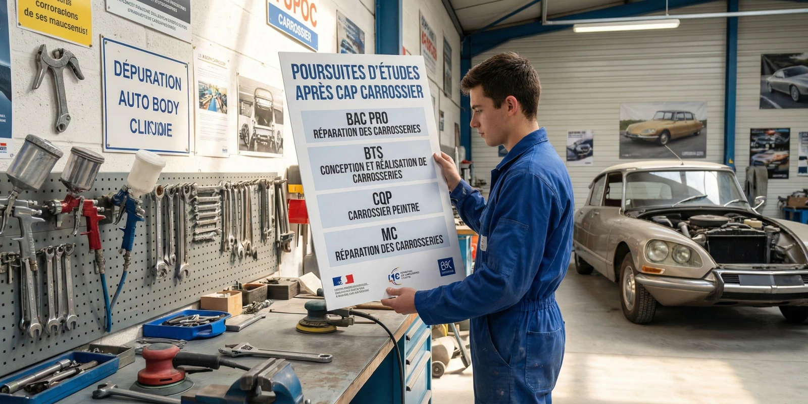 Après le CAP Carrossier : Bac Pro, MC, BP... Quelle Poursuite d'Études ?