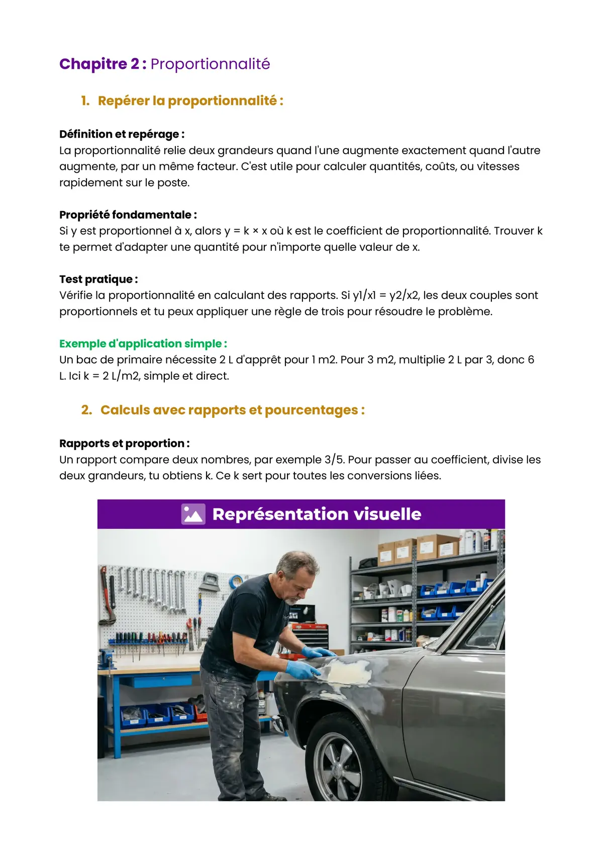 Example Fiche de Révision CAP Carrossier