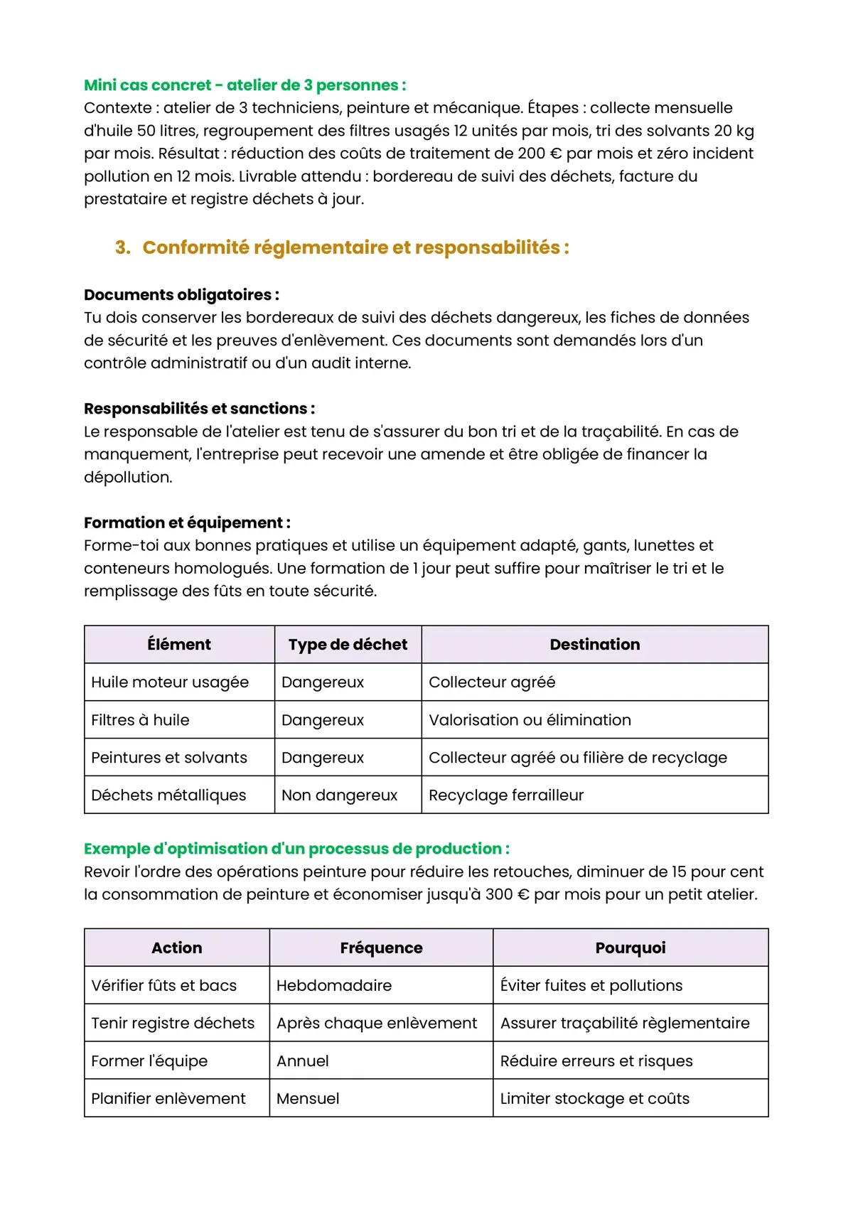 Example Fiche de Révision CAP Carrossier